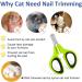 OneCut Nail Clippers for Pets - Professional Cat & Kitten Claw Trimmers - Ideal for Small Dogs & Puppies - Updated Green Design - Buy Online on GoSupps.com