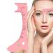 XIAYANG Eyebrow Measuring Tool - Silicone Eye Liner Guide Eye Brow Stencils Brow Measuring Tool Quick Eye Makeup Tool Eyebrow Shaping Ruler for Winged Eye Liner Pink