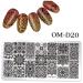 3pcs Nail Art Stamp Templates Kit Stamper & Scraper for Stunning Maleicure Designs (OM-D19 OM-D20 OM-D21) International Shipping - Buy Online on GoSupps.com