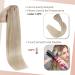 FSHINE Clip-In Hair Extensions - 50cm 120g Real Remy Hair - Ash Blonde to Medium Blonde with Platinum Highlights - #18/20 #18/26/60 - 7 PCS - Buy Online on GoSupps.com