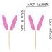 Ercadio 24 Pack Easter Bunny Pink Ears Cupcake Toppers Pink White Bunny Ears Cupcake Picks Easter Rabbit Ears Cupcake Toppers for Easter Day Theme Baby Shower Birthday Party Decor Supplies Pink-3 - Buy Online on GoSupps.com