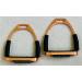 Rose Gold Flexi Stirrups 4.75 - Bendy Flexible Safety Irons | Stainless Steel - Buy Online on GoSupps.com