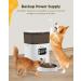 Ciays Automatic Cat Feeder 5.6L - Up to 20 Portions, 4 Meals a Day, Dual Power Supply, Voice Recorder - Pet Food Dispenser for Cats & Dogs - White - Buy Online on GoSupps.com