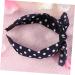 minkissy Bowknot Hair Band Women Hair Hoop Women Headband Polka Dot Headband Blue Miss Black and White Stripes Head Hair Accessories - Buy Online on GoSupps.com