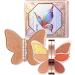 Butterfly Shape Eyeshadow Palette with 6 Shades | High Pigmented Matte Glitter Eye Makeup Long Lasting Waterproof - Waterproof Eye Makeup with Butterfly Shape Travel Size Lucky Koi Color - Buy Online on GoSupps.com