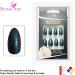 Bling Art Almond False Nails Fake Stiletto Water Green Purple 24 Long Tips - Buy Online on GoSupps.com