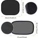 PEYOU Car Window Shades with 4 Suction Cups - Sunlight and UV Protection for Baby, Kids, Pets, and Adults (4 Pack) - Buy Online on GoSupps.com