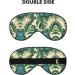 SSIMOO Green Banana Leaves Print Eye Mask | Ultra-Soft Light-Blocking for Comfortable Sleep | International Shipping - Buy Online on GoSupps.com