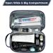 Ecohub Water-Resistant Travel Toiletry Bag for Men and Women - Wet/Dry Separation, Recycled PET, Zipper Pouch (Dark Blue) - Buy Online on GoSupps.com