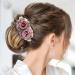 inSowni 5 Pack Glitter Rhinestone French Barrettes with Rose Flower Snap Hair Clips - Women's Accessories - Buy Online on GoSupps.com