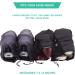 Lewis N. Clark Nylon Drawstring Travel Shoe Bags + Covers - 2 Pair, Charcoal/Black - Men & Women - 1 Pack - Buy Online on GoSupps.com