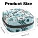 Portable Storage Bags for Women's Bandages & Menstrual Products | Aesthetic Blue Insect & Flower Pattern - Buy Online on GoSupps.com