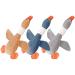 Connextion Dog Toys 3 Pack Indestructible Dog Toys Squeaky Dog Toy Extreme Goose for Strong Chewers