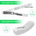 Catheter Leg Bag Suit: 10 Pieces with Anti-Slip Holders & Straps for Incontinence Bags - White - Buy Online on GoSupps.com