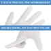 DSLSQD Cotton Gloves 3 Pairs White Cotton Gloves for Dry Hands Moisturizing Eczema Washable Cotton Gloves for Men and Women Guard Parade Jewellery Film Photo Coin Inspection Hand Spa (L) - Buy Online on GoSupps.com