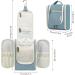 Women's Travel Hanging Toiletry Wash Bag Cosmetic Organizer - Greyish Blue (Medium) - Buy Online on GoSupps.com