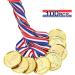 Caydo 100-Piece Gold Winner Award Medals for Kids - Plastic Medals for Awards - Buy Online on GoSupps.com