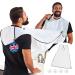 nedit Beard Bib Beard Trimmer Catcher - Shaving Bib Apron with 2 Suctions (+2 Additional) Grooming Accessory Nylon Beard Trimming Gift for Men