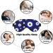 Blue Evil Eye Sleep Mask - Adjustable Soft Breathable Eye Cover for Men & Women | Pattern-122 | International Shipping - Buy Online on GoSupps.com