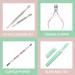 Malva Belle Crystal Glass Nail File - Long Lasting Double Sided Filing Tool for Natural Nails - Light Pink 3mm - Buy Online on GoSupps.com