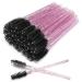 Akstore 100 Pack Disposable Eyelash Mascara Brushes Eyelash Brush Wands Applicator Makeup Kits (Colorful-Rose)