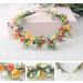 Xinyanmy Floral Crown Headband Flower Garland Hair Garland Hair Wreath Hair Band Flower Halo Floral Headpiece with Ribbon for Women Girls for Wedding Parties - Buy Online on GoSupps.com