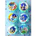 24 x Pre-Cut Sonic 1 Edible Stand up Wafer Paper Cupcake Toppers Cake Decorations Birthday Party - Buy Online on GoSupps.com