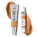 IT Cosmetics CC+ Cream with SPF 50+ Natural Finish Full Coverage Foundation (Tan - 1.08 fl oz) & Do It All Radiant Concealer Multivitamin Serum Makeup (410 Tan Neutral - 0.2 fl oz)