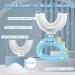 U Shaped Toothbrush for Kids - Manual Toddler Toothbrush Age 2-6 | 360 Food Grade Soft Silicone for Optimal Dental Health - Sky Blue - Buy Online on GoSupps.com