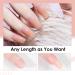 DMQ Poly Gel Nail Kit - Clear & Nude Builder Gel Set for Nail Extensions | Starter Kit for Beginners with Form, Brush, and Cuticle Remover - Buy Online on GoSupps.com