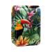 Travel Lipstick Organizer Case Lipstick Case Portable Makeup Bag With Mirror Tropical Toucan Parrot Leaves E229q0cyhr