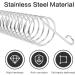 Bubuyun 2PCS Parrot Basket Bird Foraging Toy Parrot Feeder Skewer Hanging Parrot Feeder Stainless Steel Bird Skewer for Parrot Bird(26.5 4.5cm Silver) - Buy Online on GoSupps.com