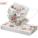 Lulupi 10-Piece Elegant Floral Adult Face Masks | Breathable One-Way Mouth & Nose Protection for Women - Buy Online on GoSupps.com
