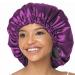 COMFYROLL Silk Satin Bonnet for Sleeping and Hair Protection - Adjustable  Double Layered Satin Cap for Curly Natural Hair