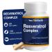 Your Nutritionist Resveratrol Complex 520mg - 60 Day Supply - NMN Supplement Alternative with Grapeseed Extract & Red Wine - Natural Stamina & Antioxidant Support - 120 Caps