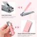 Jupeli Pink Manicure Set | Stainless Steel Nail Care & Clipper Kit for Women | Complete Pedicure Tools & Grooming Essentials - Buy Online on GoSupps.com