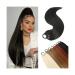 Ponytail Extensions Braiding Ponytail Extension with Elastic Tie 24" Long Yaki Straight Wrap Around Ponytail Hair Extensions Natural Soft Synthetic Hairpiece for Women for Women(Color:4) 24inches 4