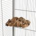 HappyBird Cork Corner Seat L for Parakeets & Parrots | Natural Cork & Stainless Steel | 15x15cm International Shipping - Buy Online on GoSupps.com