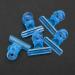 Buy Blue Plastic Nail Clips - Optimal Accessories for Long & Thin Nails | Professional Nail Art Tools - Buy Online on GoSupps.com