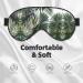 Palm Tree Leaves Soft Sleep Eye Mask | Breathable Eye Patch for Women | Perfect Travel & Relaxation Accessory - Buy Online on GoSupps.com