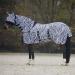 Best On Horse Fly Rug with Mask Zebra-5'3 Zebra Print UK 5'3 / EU 110cm / 63" - Buy Online on GoSupps.com