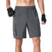 KPSUN Men's Hiking Cargo Shorts - Quick Dry Casual Shorts for Travel & Fishing - Grey, Large - Buy Online on GoSupps.com