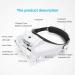 Dilzekui Head Mount Magnifier with LED Light  Rechargeable Headband Magnifier  Head-Mounted Magnifying Glass with 6 Detachable Lens  Handsfree Magnifying Glasses for Jewelers Loupe  Crafts  Repair 1x-14x Head Mount Magnifier - Buy Online on GoSupps.com