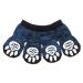 Harfkoko indoor anti-slip socks for dogs and cats-8 sizes from S to 5xl for small-rianous animals-paw protection and traction thanks to silicone gel black blue-5xl black blue 5x large