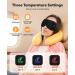 Heated Eye Mask - Cordless Warm Compress for Dry Eyes & Blepharitis | Light Blocking 3 Heat Levels Washable - Ideal Gift for Men & Women (Black - Buy Online on GoSupps.com