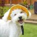 Folpus Outdoor Puppy Sun Hat | Breathable Summer Cap for Small Medium & Large Dogs - XL Yellow Pet Egg Hat - Buy Online on GoSupps.com