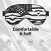 Black and White American Flag Eye Mask - Double-Sided Soft & Light Blocking for Better Sleep | International Shipping - Buy Online on GoSupps.com