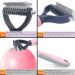 Buy MMSGA Dog & Cat Grooming Comb Set - Double-Sided Fur Stripper & Flea Comb for Animal Care - Large Pink - International Shipping Available - Buy Online on GoSupps.com