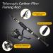 PLUSINNO Telescopic Fishing Rod and Reel Combo 2.4m | Saltwater Freshwater Kit with Carrier Case - Buy Online on GoSupps.com