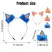 Blue Dog Ears Hair Bow Clips - 2 Pairs for Toddler Kids Halloween Costume & Cosplay - Buy Online on GoSupps.com